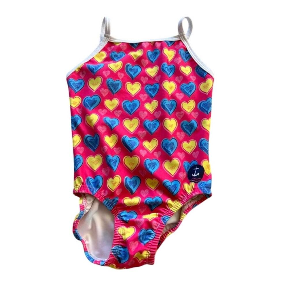 Anchor Active Gymnastics Leotard Heart Print Child Small‎
